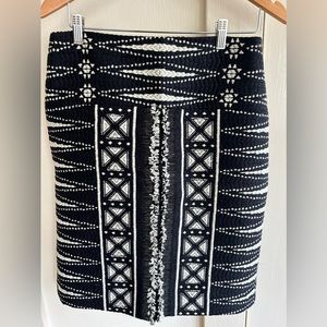 Tory Burch Tweed Printed skirt-size 8
